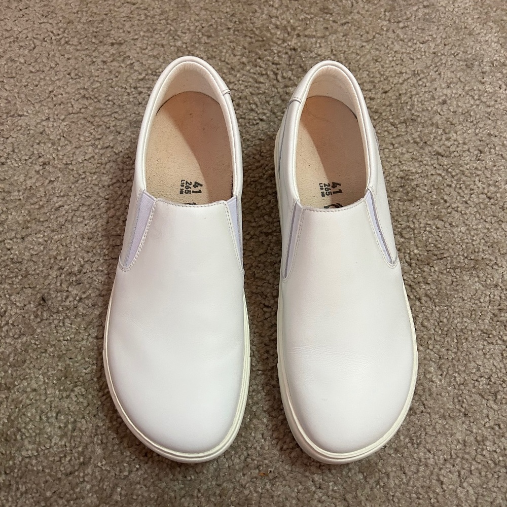 Birkenstock Oswego Natural Leather White size 41